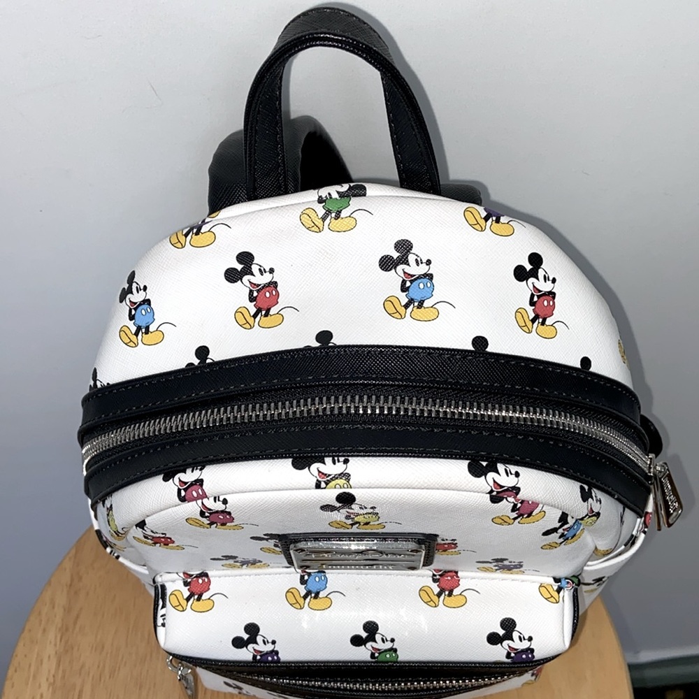 Loungefly Disney Parks Mickey Mouse Multicolor Backpack - Picture 8 of 9